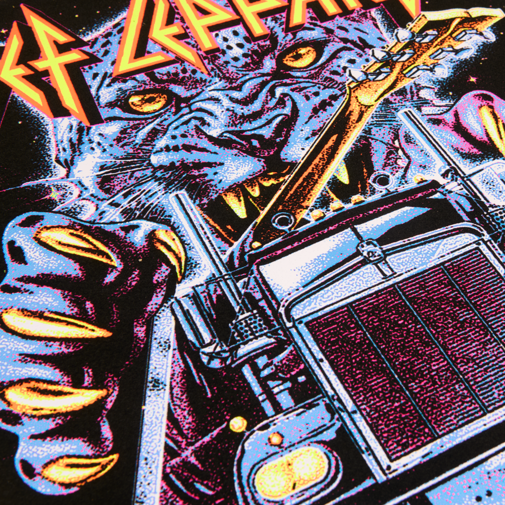 Def Leppard - On Through Flocked 18x24 Poster
