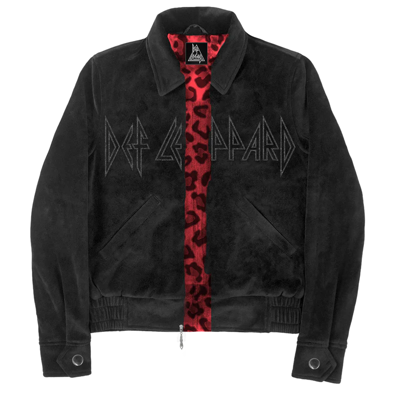Leopard Velour Jacket - Def Leppard