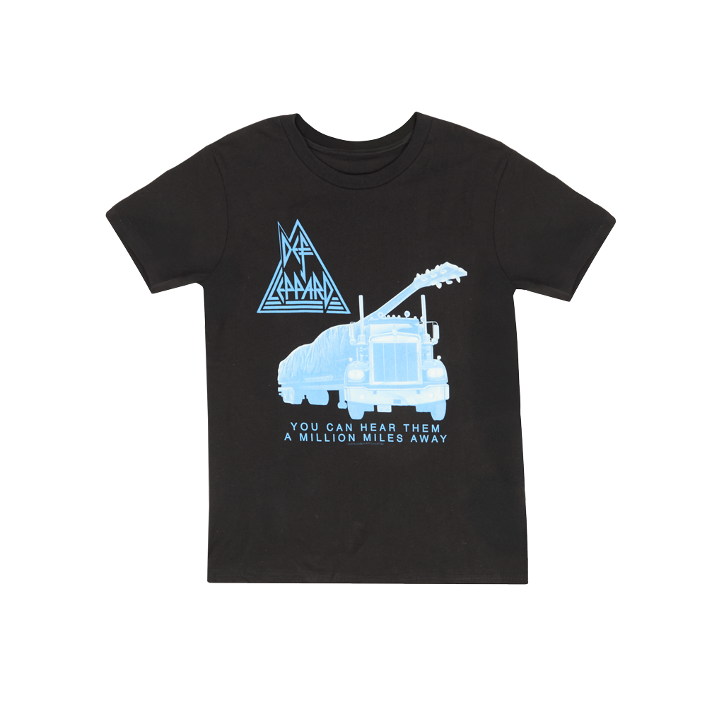 Def Leppard - Million Miles Away Youth T-Shirt - Black