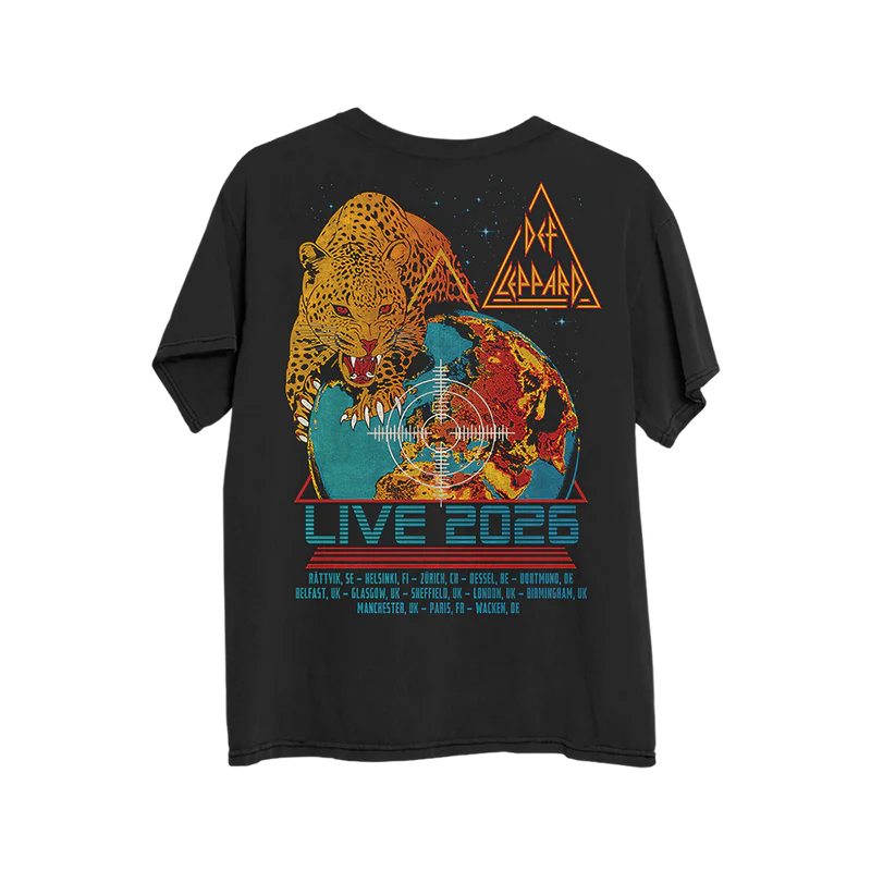 Def Leppard - 2026 Era Black T-Shirt