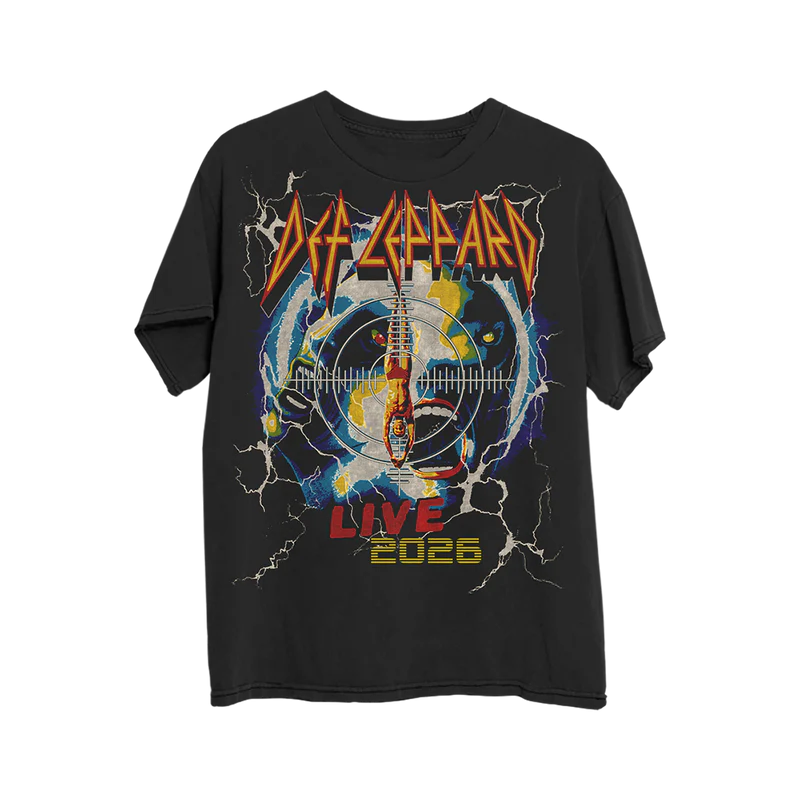 Def Leppard - 2026 Era Black T-Shirt