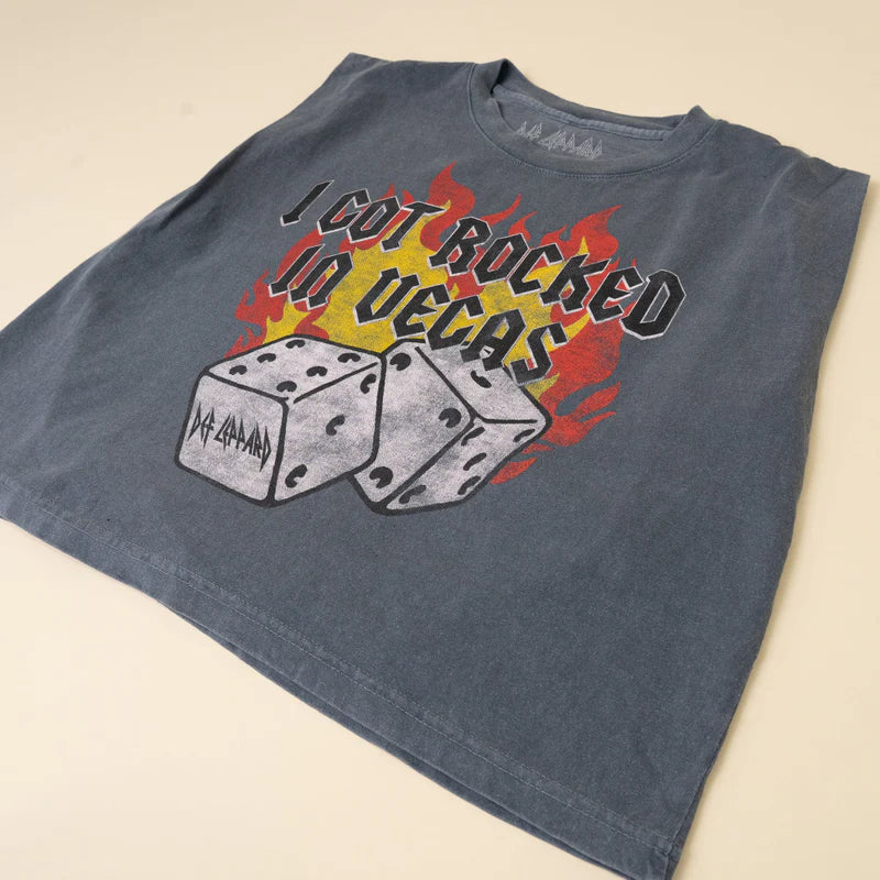 Def Leppard - I Got Rocked In Vegas Women's Crop T-Shirt