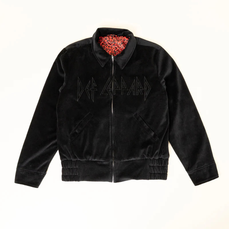Leopard Velour Jacket - Def Leppard