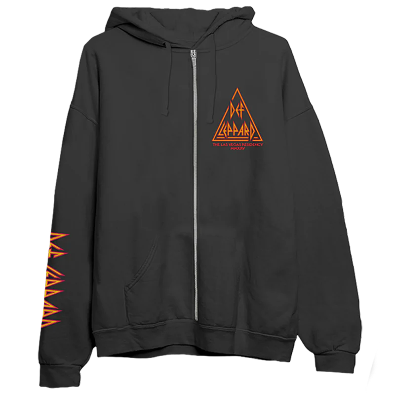 Live Las Vegas Zip Hoodie - Def Leppard Live Las Vegas Zip Hoodie - Def Leppard