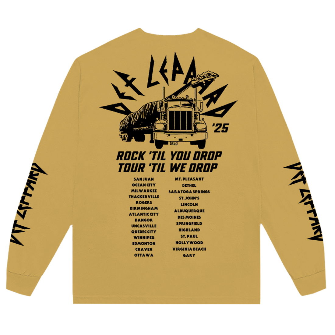 Def Leppard - Summer Tour 2025 Long Sleeve T-Shirt
