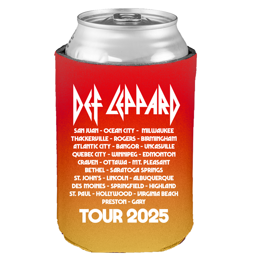 Def Leppard - Tour 2025 Can Cooler