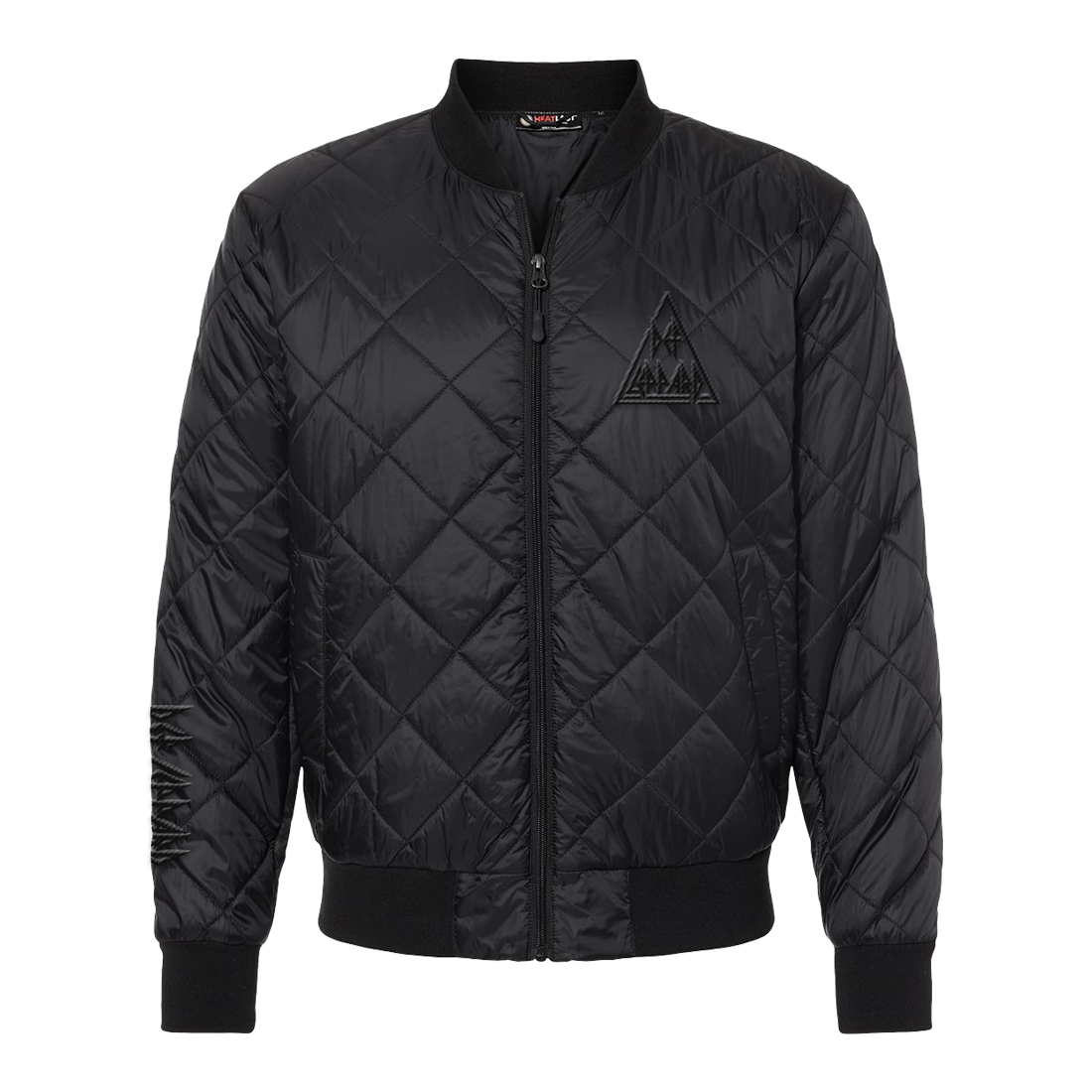Def Leppard - Logo Embroidered Quilted Bomber