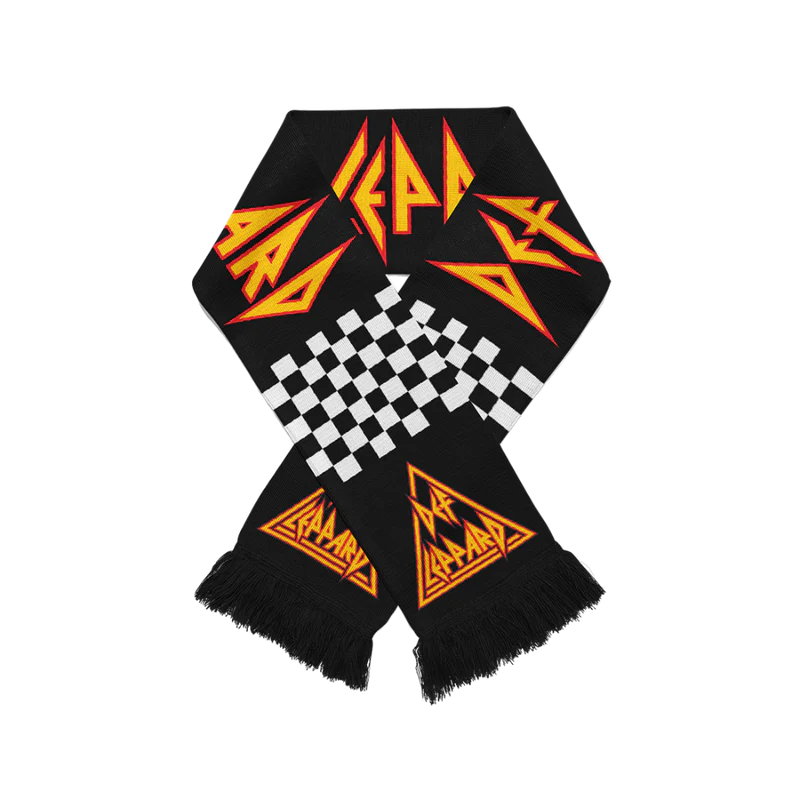 Def Leppard - Checkered Logo Scarf