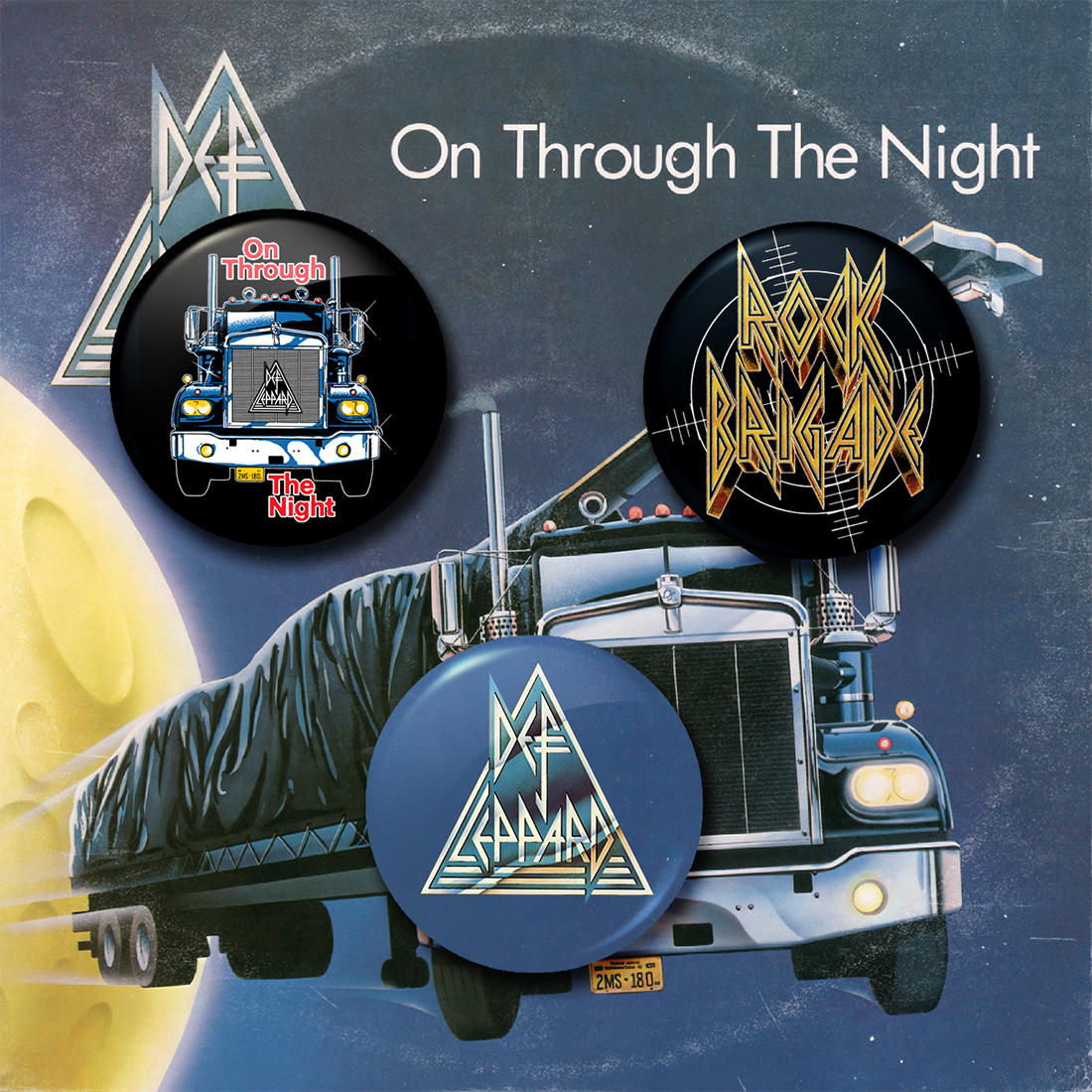 Def Leppard - On Through The Night Button pack