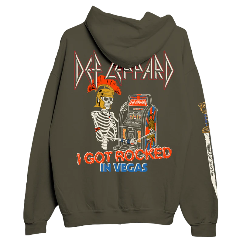 Def Leppard - I Got Rocked Zip Hoodie