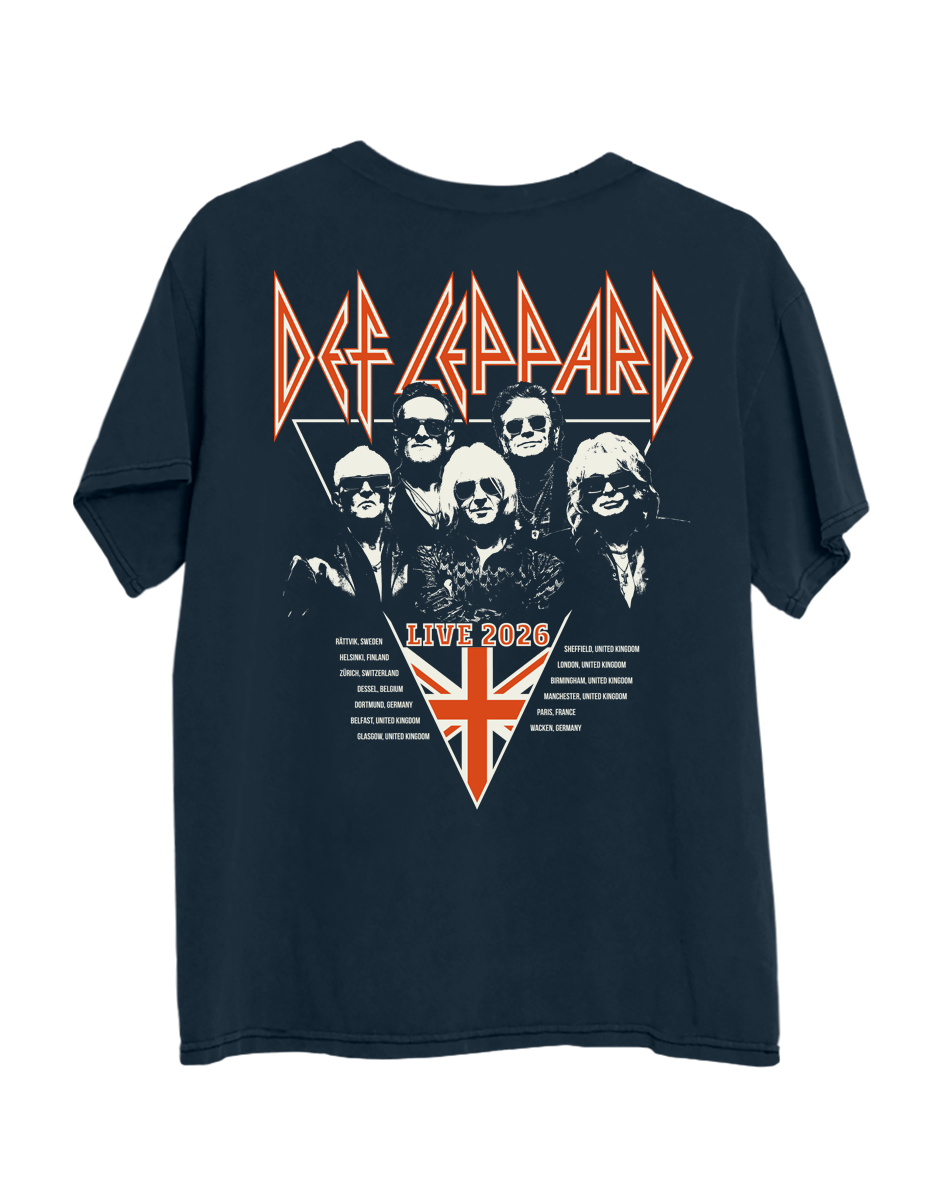 Def Leppard - Vintage Modern Tour 2026 ECOM EXCLUSIVE Navy Tee