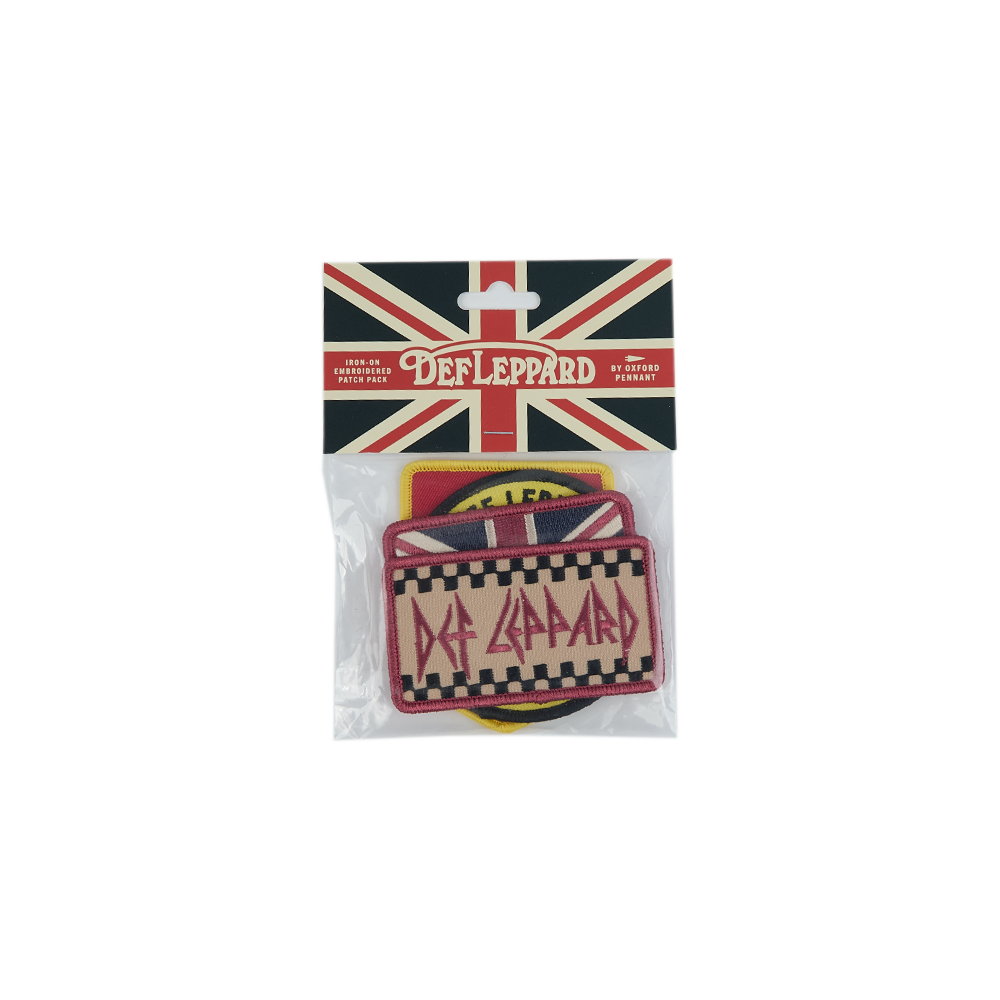 Def Leppard - Def Leppard x Oxford Pennant Embroidered Patch Set
