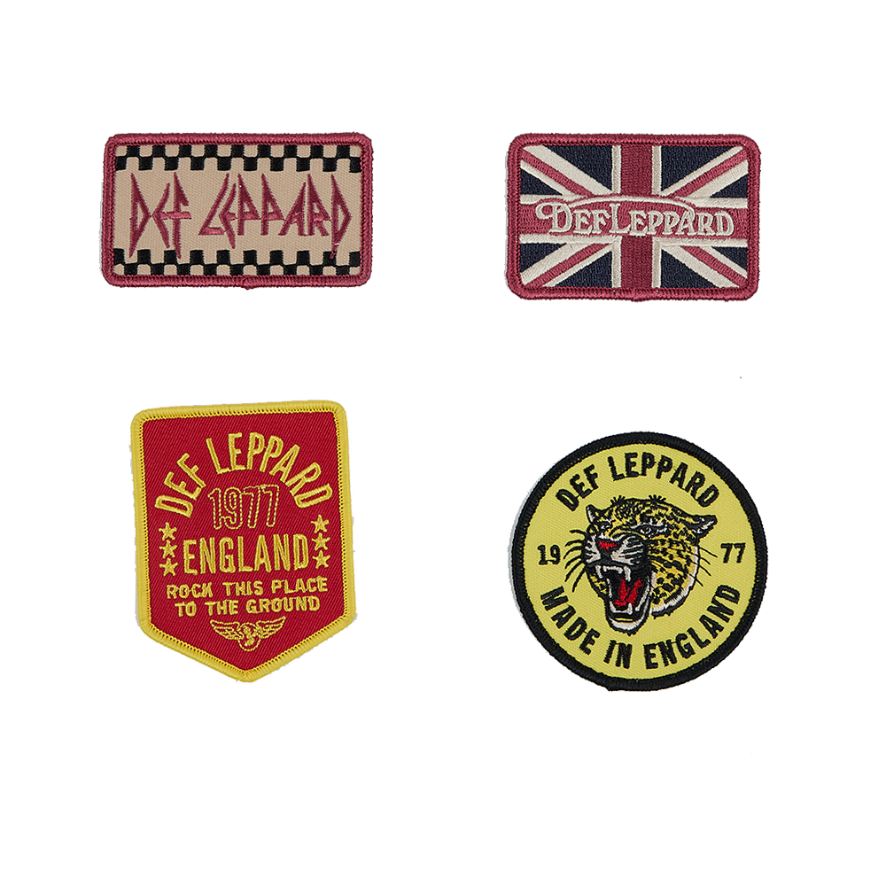 Def Leppard - Def Leppard x Oxford Pennant Embroidered Patch Set