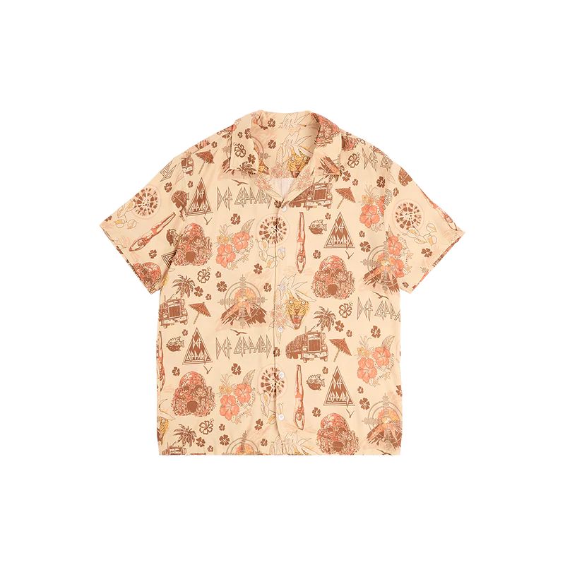 Def Leppard - Fierce Button Up Shirt