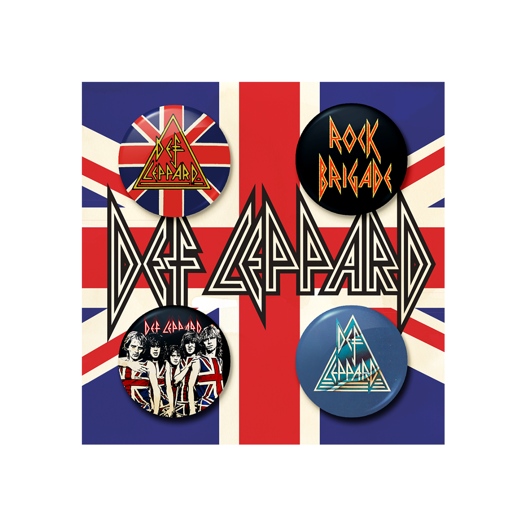 Def Button Def Leppard Button Set - Def Leppard